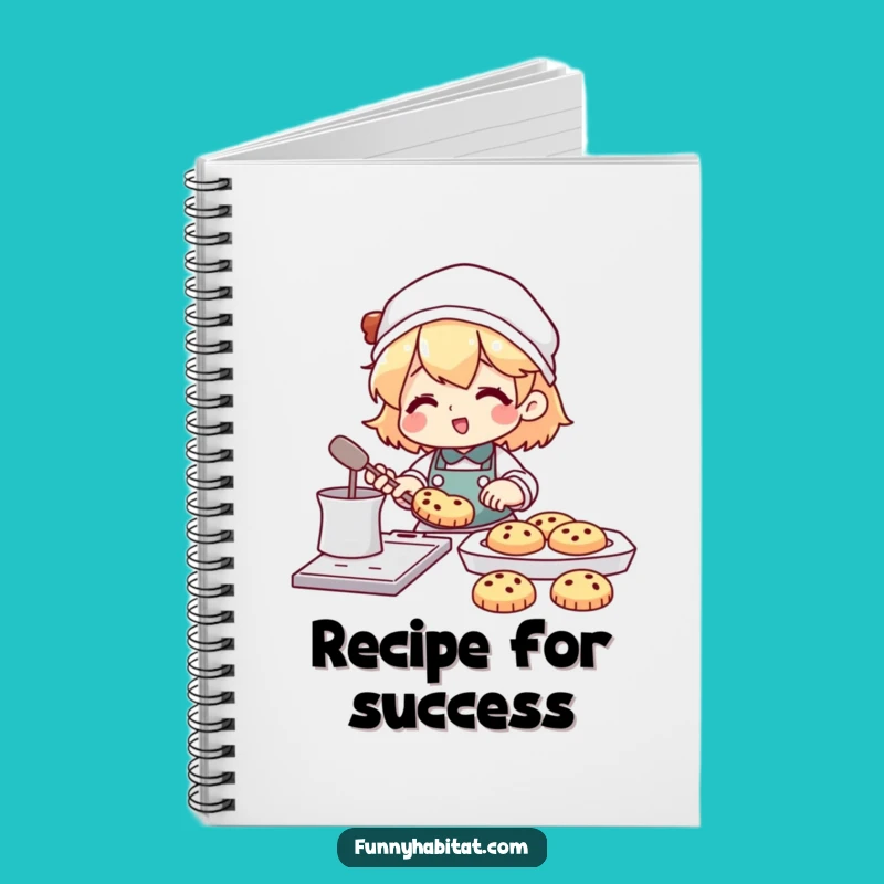 Funny Happy Baker Notebook: Journal Your Recipes with This Creative Cook