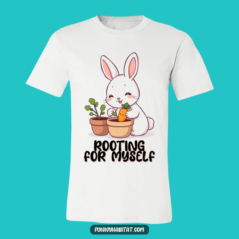 Funny Rabbit T-Shirt - Cute Carrot Gardening Tee, Perfect Humorous Gift