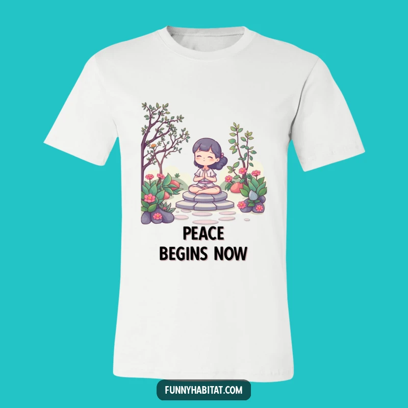 Funny Zen T-Shirt: Embrace Inner Peace, Great Humorous Gift for Garden Lovers!