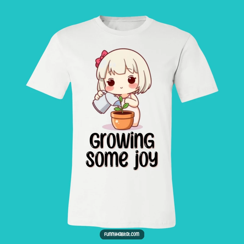 Funny Plant Character T-Shirt: Happy Gardener, Wholesome Apparel, The Ultimate Funny Gift!