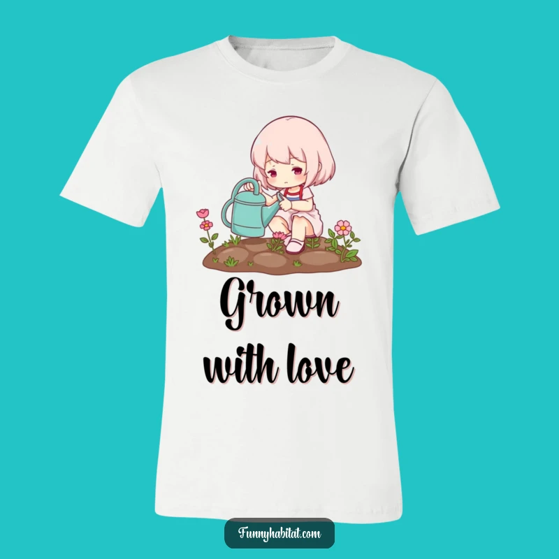 Funny Gardener T-Shirt: Cute Character's Miniature Garden Adventure
