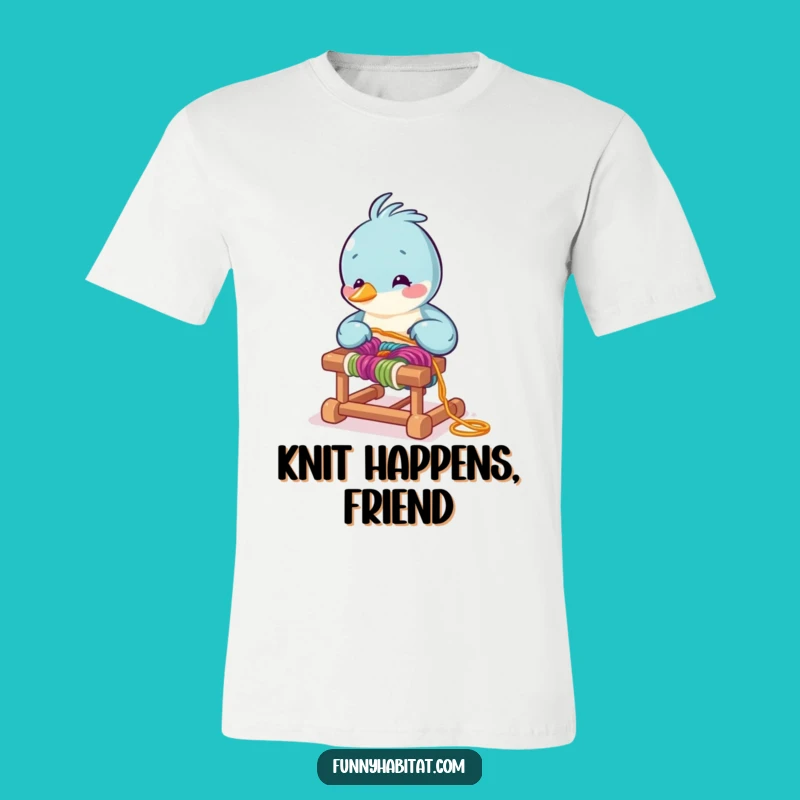 Funny Bird Weaver T-Shirt - Cozy Crafter Tee, Perfect Humorous Gift