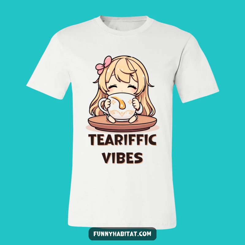 Funny Chill Vibes T-Shirt: Embrace Relaxation with This Contented Sipper Tee