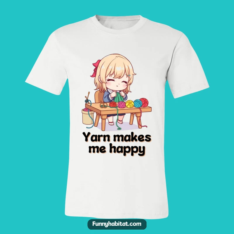 Funny Crafter T-Shirt: Character Knitting, Perfect Hobbyist Apparel Gift