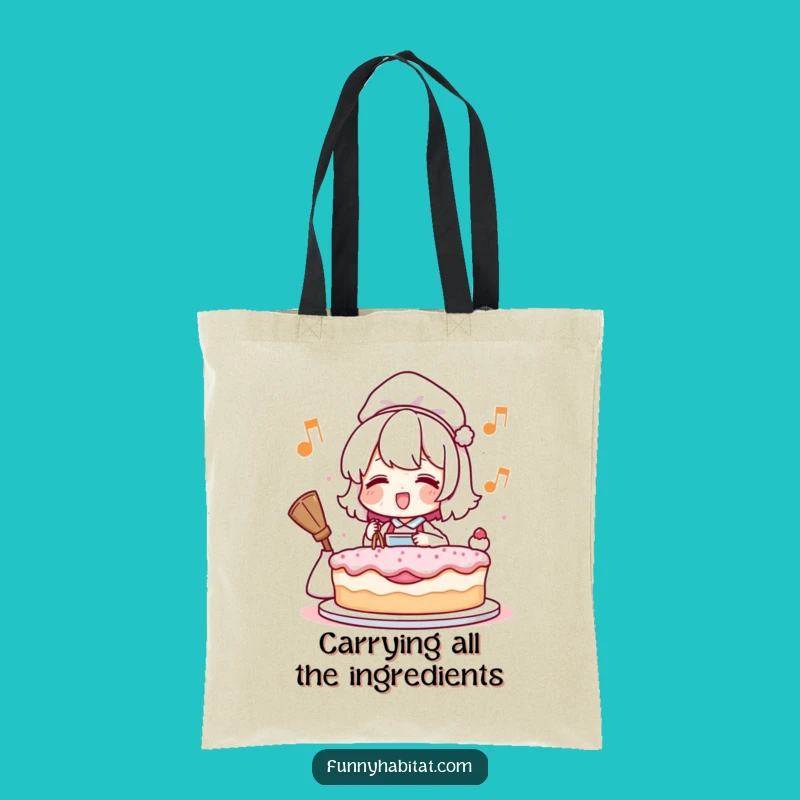 Funny Humming Baker Tote Bag: Carry Your Baking Essentials with Humorous Style