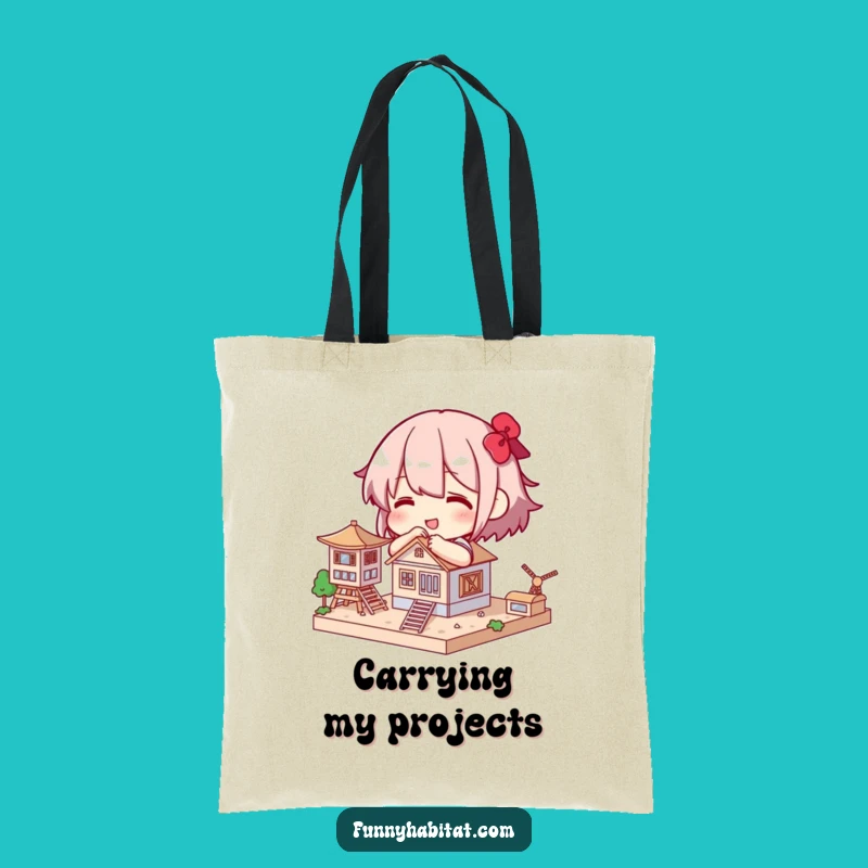 Funny Modeler Tote Bag: Mini Structure Project Bag Gift