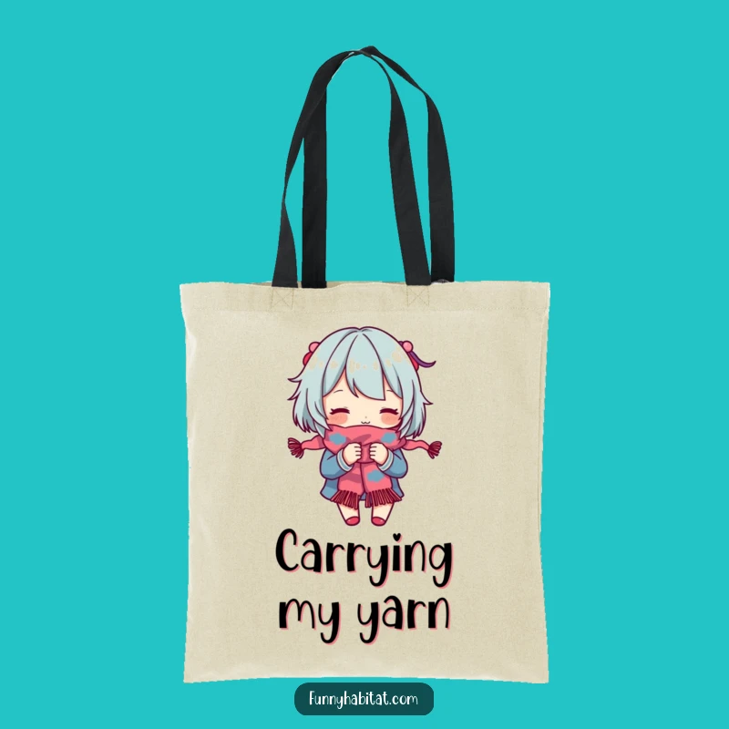 Funny Knitter Tote Bag: Carry Your Yarn and Projects, Perfect Gift!