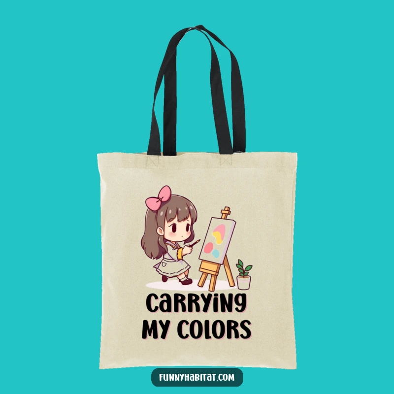 Funny Artist Tote Bag: Carry Your Art Supplies in Style