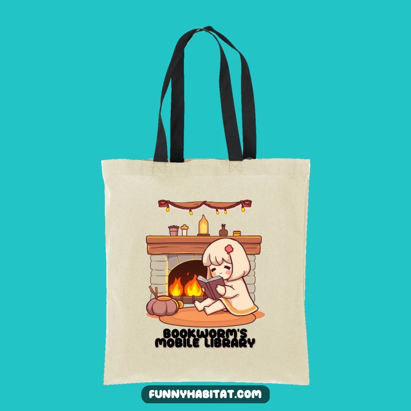 Funny Cozy Reader Tote Bag: Carry Your Next Adventure!