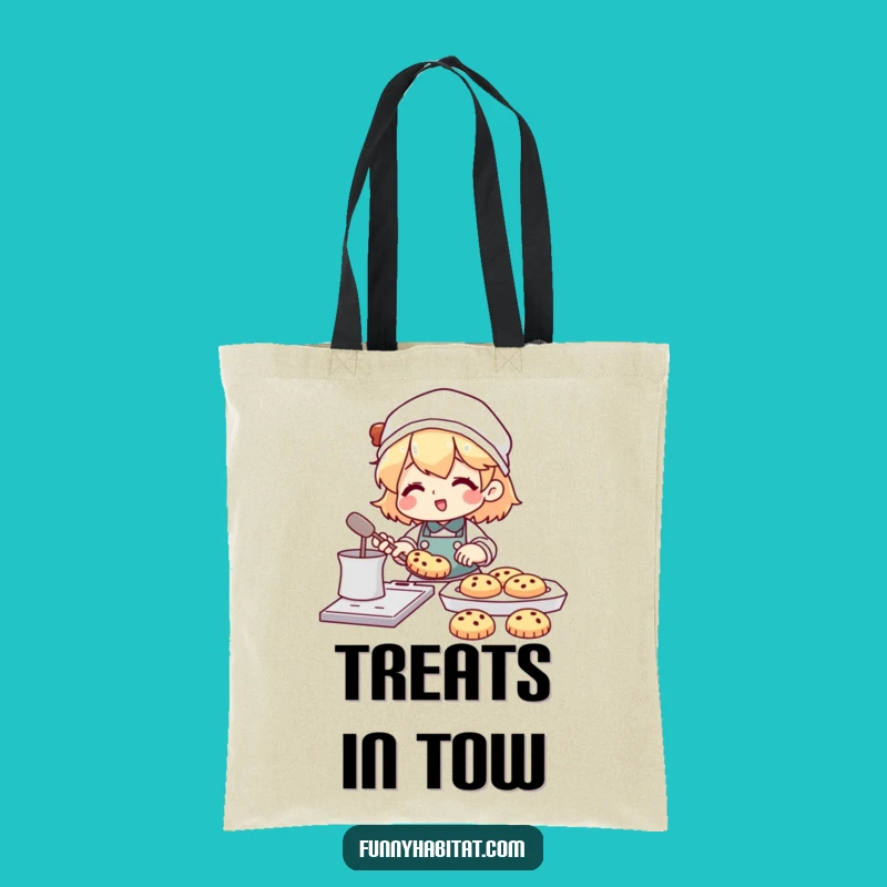 Funny Happy Baker Tote Bag: Carry Your Treats and Smiles in Style